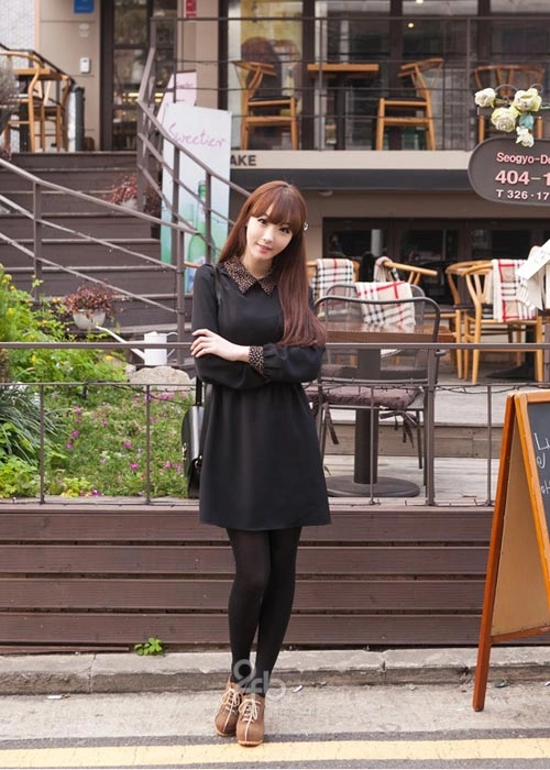 Váy liền vintage thanh lịch tới công sở