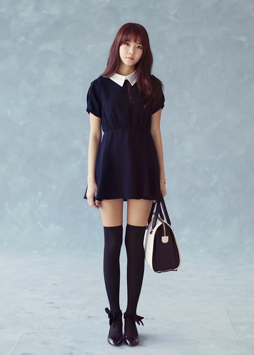 Váy liền vintage thanh lịch tới công sở