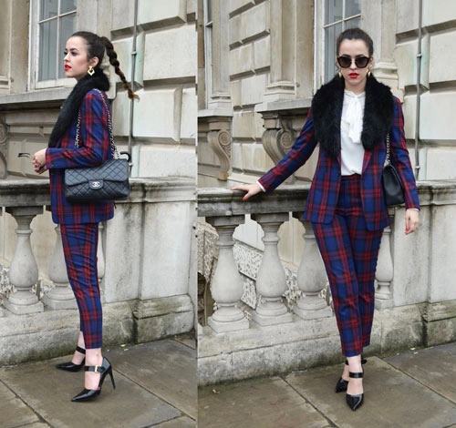 Vest kẻ cho nữ công sở đẹp ngỡ ngàng