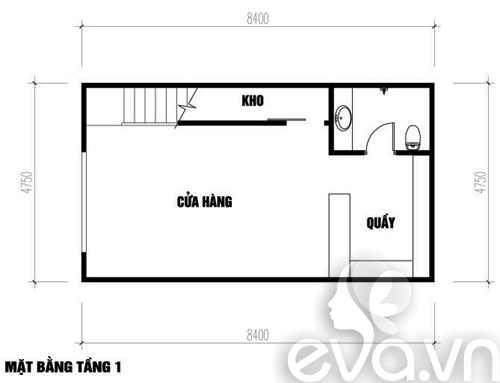 Xây thật chuẩn 40m2 mở nhà hàng