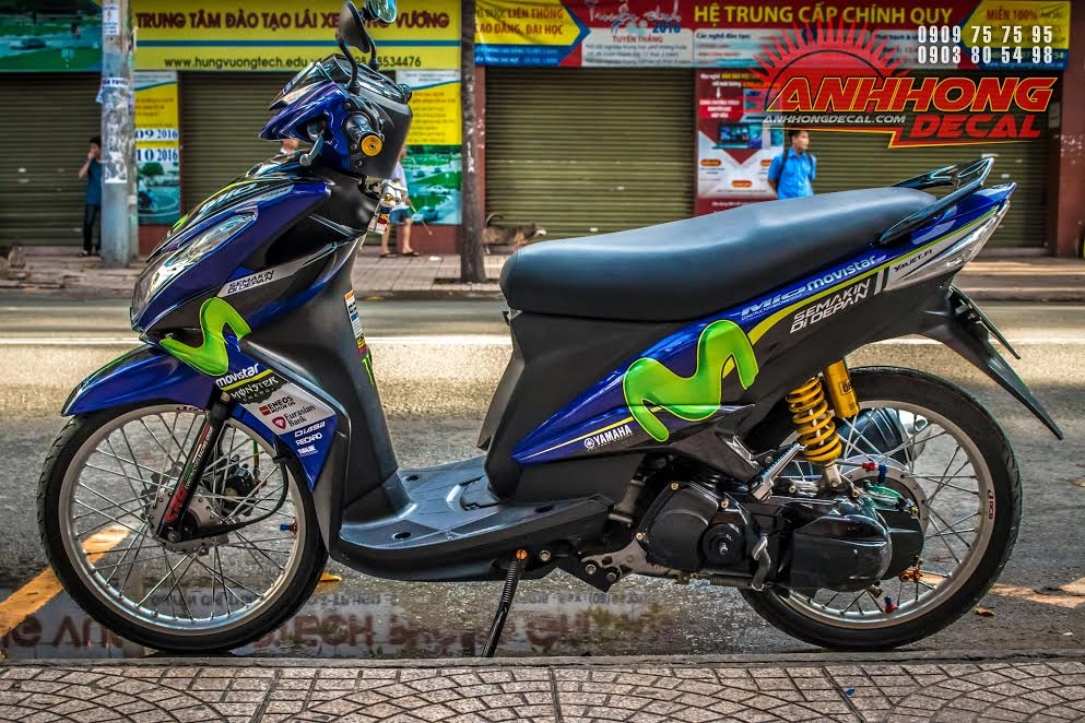 Yamaha mio độ phiên bản movistar ấn tượng