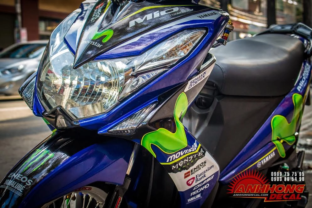 Yamaha mio độ phiên bản movistar ấn tượng