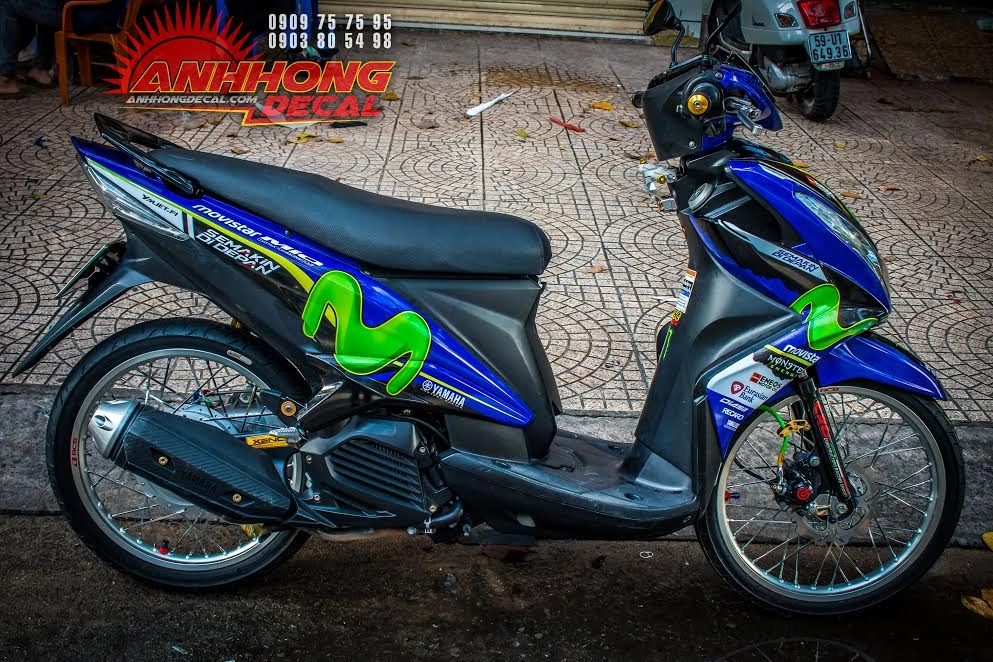 Yamaha mio độ phiên bản movistar ấn tượng