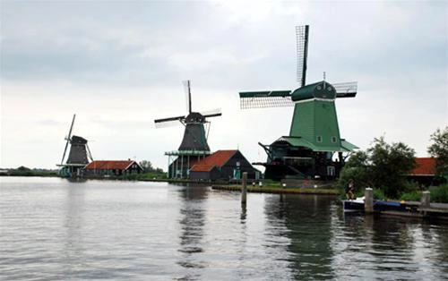 Zaanse schans - chốn bình yên của những cối xay gió
