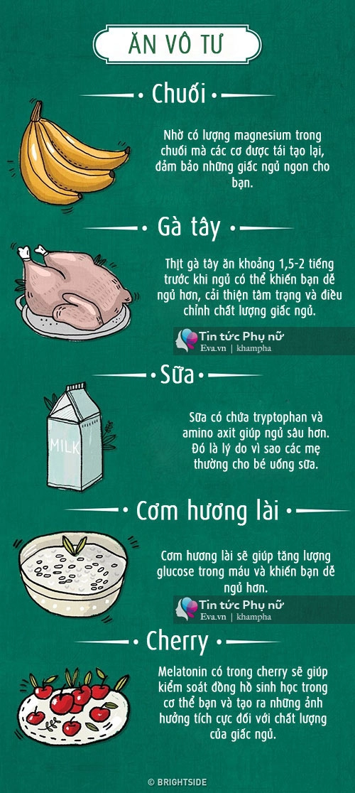 10 loại thực phẩm nên và không nên ăn trước khi ngủ