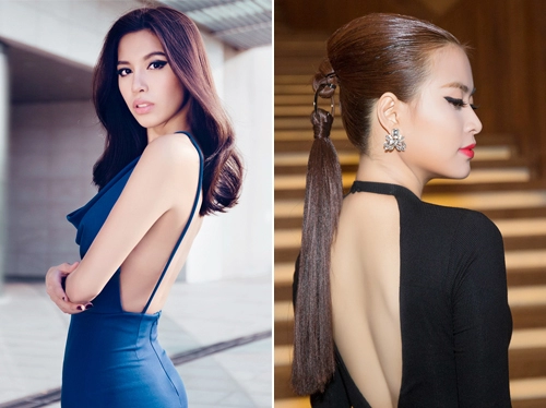 1001 kiểu khoe lưng mướt mắt nhất showbiz việt 2015