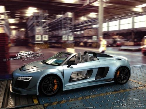  audi r8 v10 spyder độ siêu phá cách 