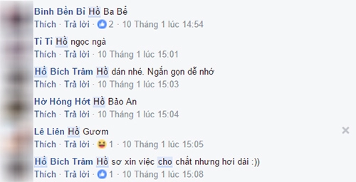 Bà mẹ lên mạng nhờ đặt tên cho con gái họ hồ và cái kết cười không ngậm miệng