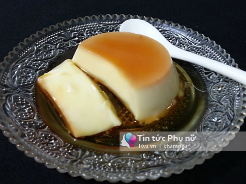 Bánh flan caramel mềm mịn thanh mát cuối tuần