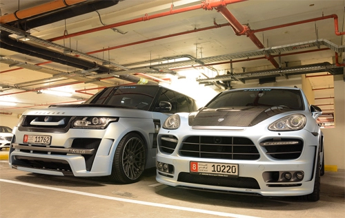  bộ đôi suv độ trong cùng garage ở dubai 