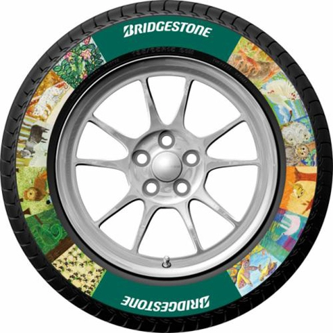  bridgestone tiết lộ công nghệ in hình ảnh trên lốp 