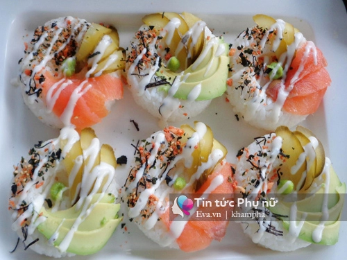 Cách làm sushi donut vừa đẹp vừa ngon