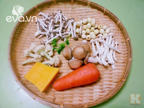 Canh nấm chay thơm ngon rằm tháng 7