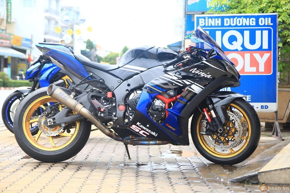 Cặp đôi z1000 và zx10r của bình dương team độ nổi bật