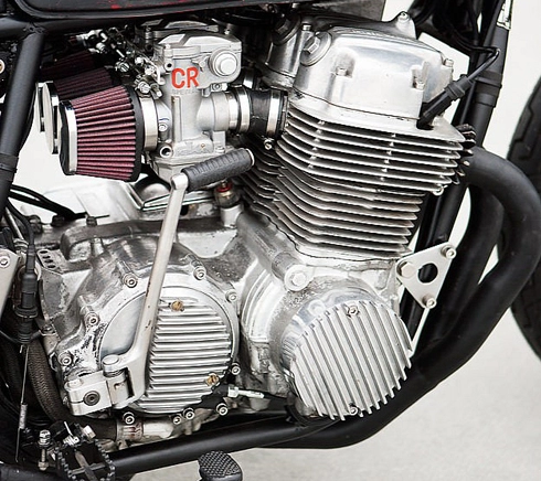 cb750k7 độ độc đáo - classbike không crôm 