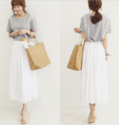 Chân váy vintage ngọt ngào khúc giao mùa