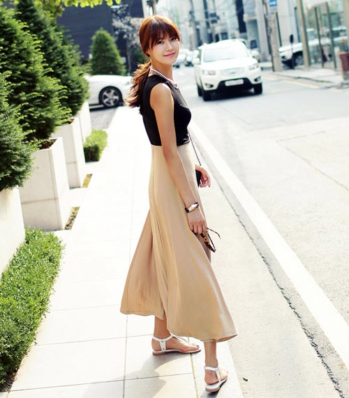 Chân váy vintage ngọt ngào khúc giao mùa