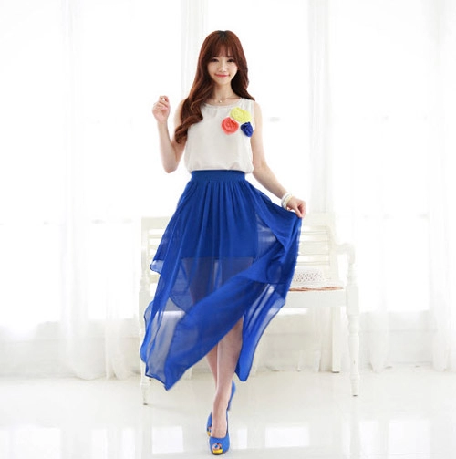 Chân váy vintage ngọt ngào khúc giao mùa