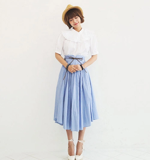 Chân váy vintage ngọt ngào khúc giao mùa