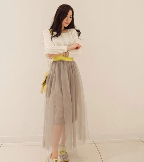 Chân váy vintage ngọt ngào khúc giao mùa