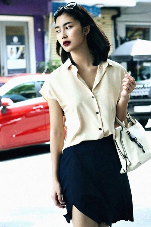 Chọn đồ công sở cho nàng vai ngang