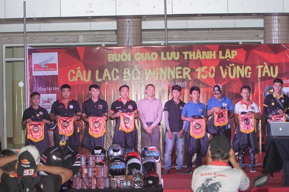 Clb winner 150 vũng tàu ra mắt hoành tráng với hàng trăm xe tham dự