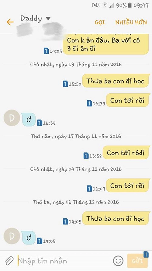 Cười bò với những tin nhắn giữa bố mẹ và con khi phụ huynh quá kiệm lời