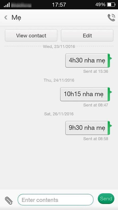 Cười bò với những tin nhắn giữa bố mẹ và con khi phụ huynh quá kiệm lời