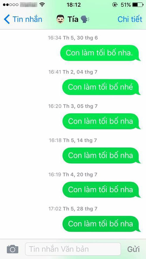 Cười bò với những tin nhắn giữa bố mẹ và con khi phụ huynh quá kiệm lời