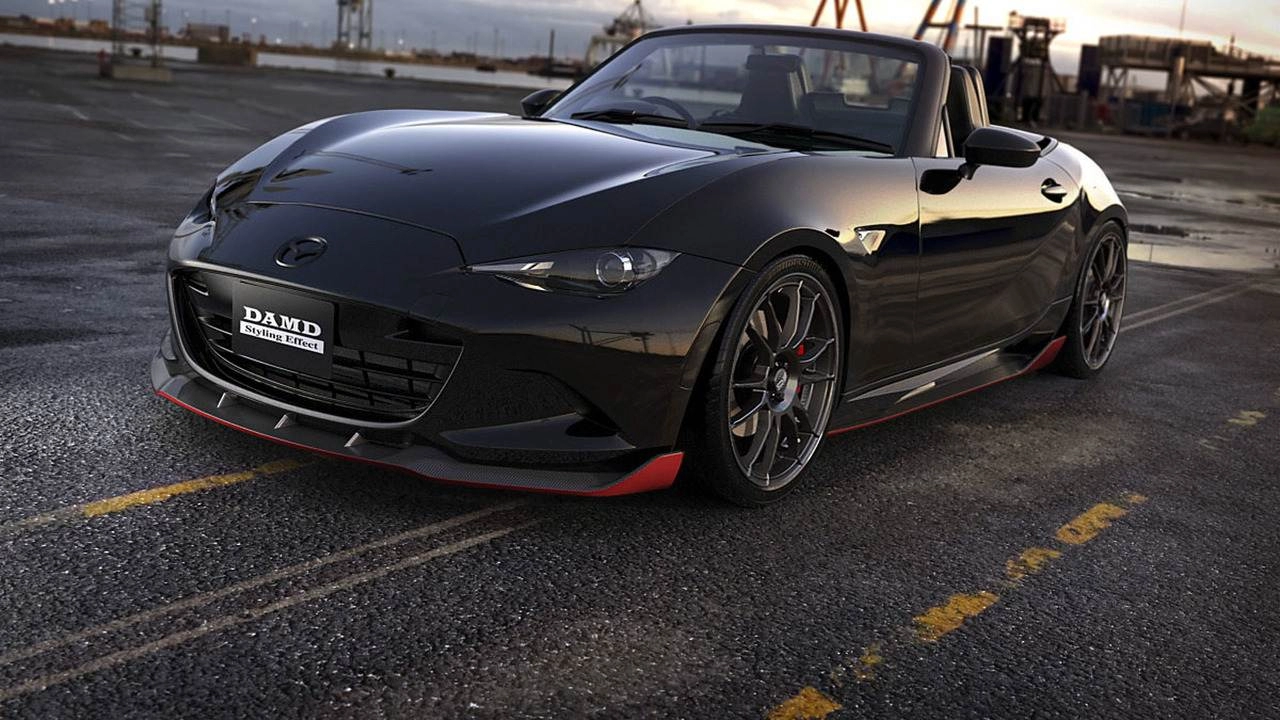 Damd phù phép xe thể thao mazda mx-5 miata phiên bản batman