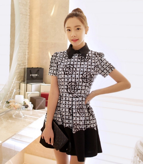 Đón xuân dịu dàng cùng váy liền cổ sơ mi