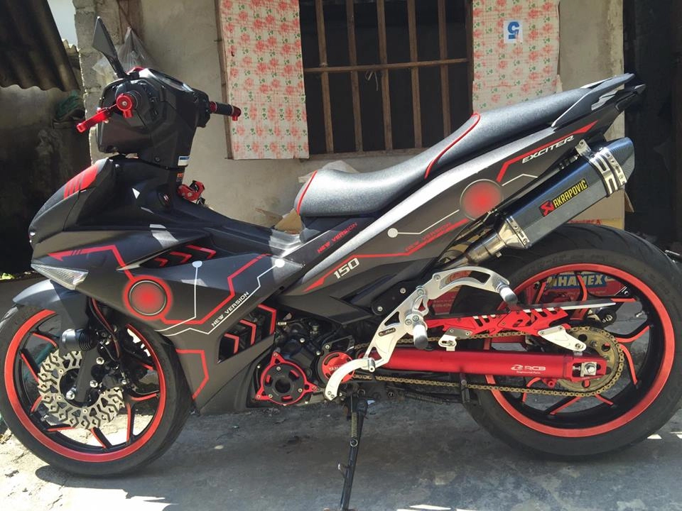 Exciter 150 racingboy với 2 pô đút gầm