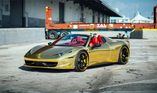  ferrari 458 spider dát vàng của vận động viên bóng chày 