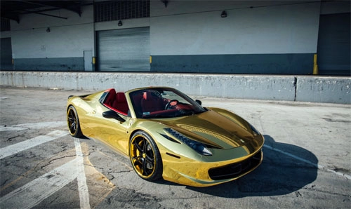  ferrari 458 spider dát vàng của vận động viên bóng chày 