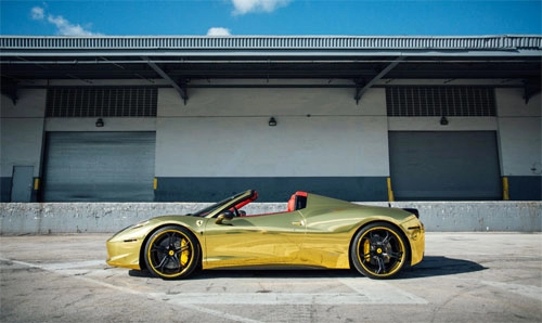  ferrari 458 spider dát vàng của vận động viên bóng chày 