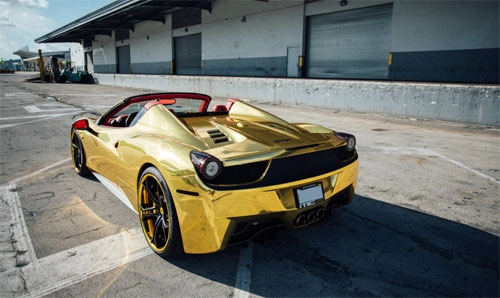  ferrari 458 spider dát vàng của vận động viên bóng chày 