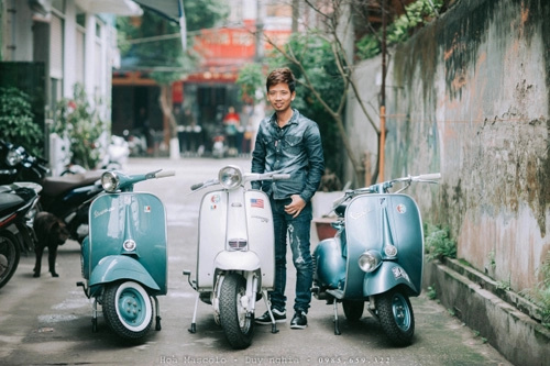 Gặp người sở hữu nhiều vespa cổ nhất thái bình