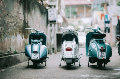 Gặp người sở hữu nhiều vespa cổ nhất thái bình