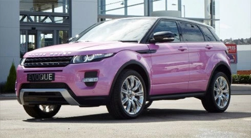  hàng hiếm range rover evoque màu hồng 