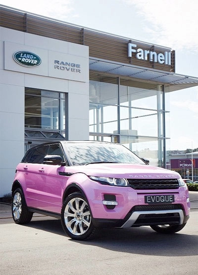  hàng hiếm range rover evoque màu hồng 