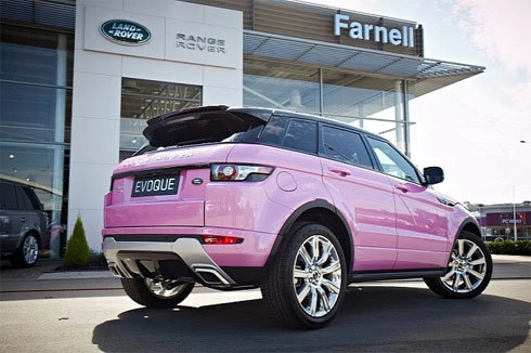  hàng hiếm range rover evoque màu hồng 