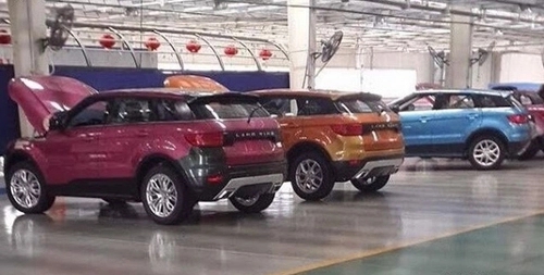  hàng nhái giống hệt range rover evoque tại trung quốc 