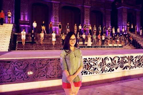 Hậu trường tập catwalk của hoa hậu người mẫu