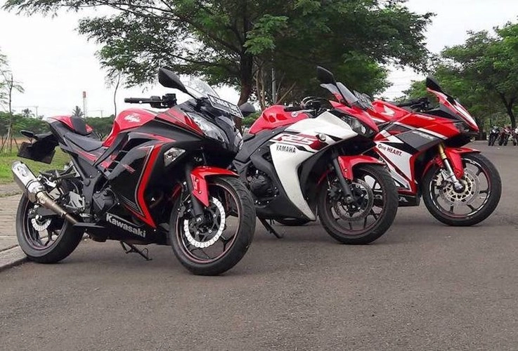 Honda cbr250rr thắng áp đảo r25 và ninja 250 trong các bài test trên đường đua