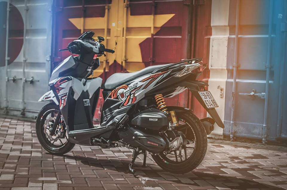 Honda click 125i chất chơi theo phong cách transfomer