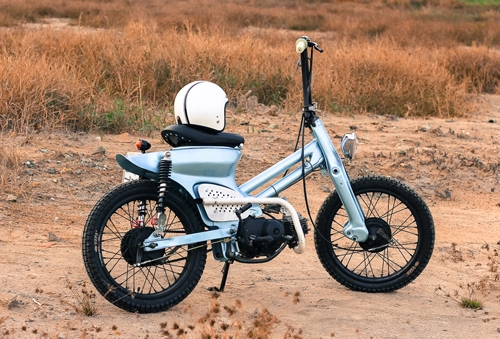  honda cub bobber độc đáo của sinh viên việt 