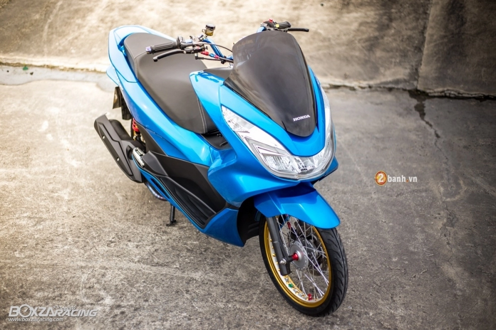 Honda pcx 150 đầy tê tái với phiên bản blue limited