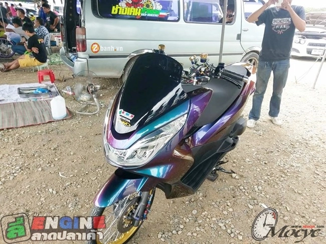 Honda pcx ocean mystic cùng nhiều trang bị hàng khủng