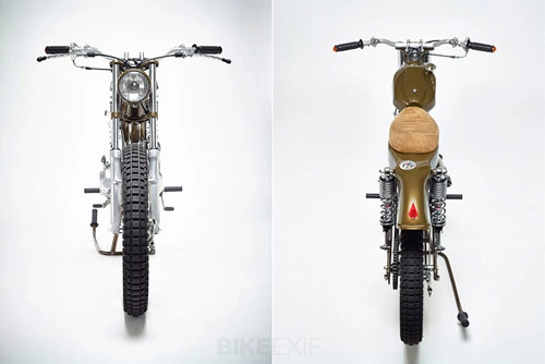 Honda super cub hóa thân thành xe đua bùn đất