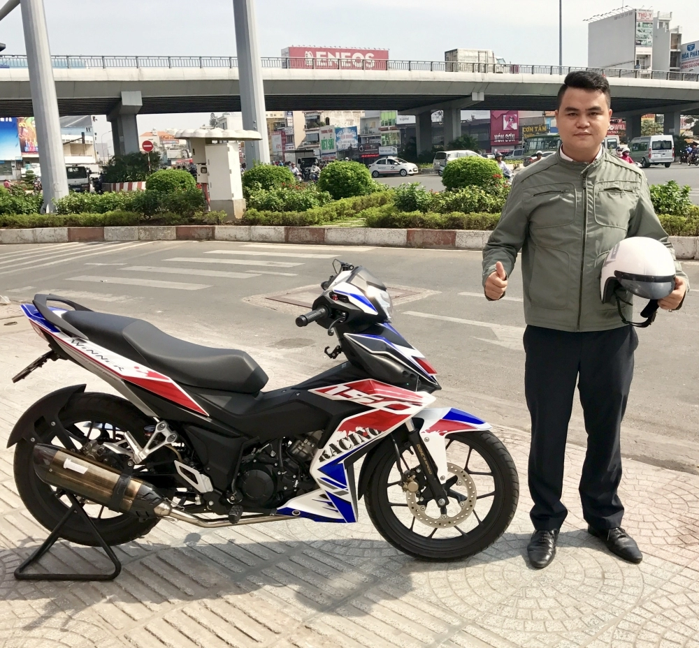 Honda winner 150 độ mang cây pô ấn tượng